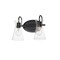 Maxim Lighting Ava 2-Light Bath Vanity, Black 12482CLBK - alternate 1